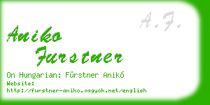 aniko furstner business card